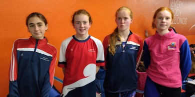 Victoria Szyszkowska, Caroline Smith, Niamh Smith and Anna Hickman having fun at Bowles Gala in Douglas (Cork) (2022)