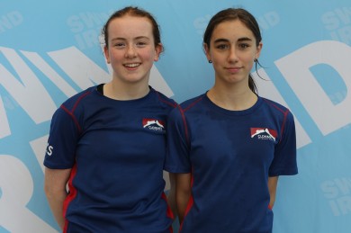 Caroline Smith and Victoria Szyszkowska at day 2 Irish National Age Group Championship in Limerick