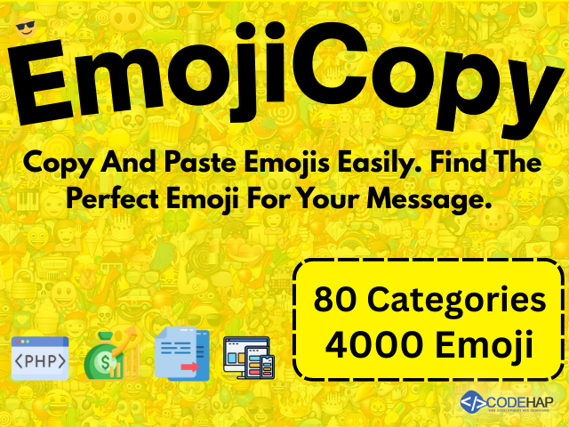 EmojiCopy – Ultimate Emoji Picker & Copy Tool PHP Script