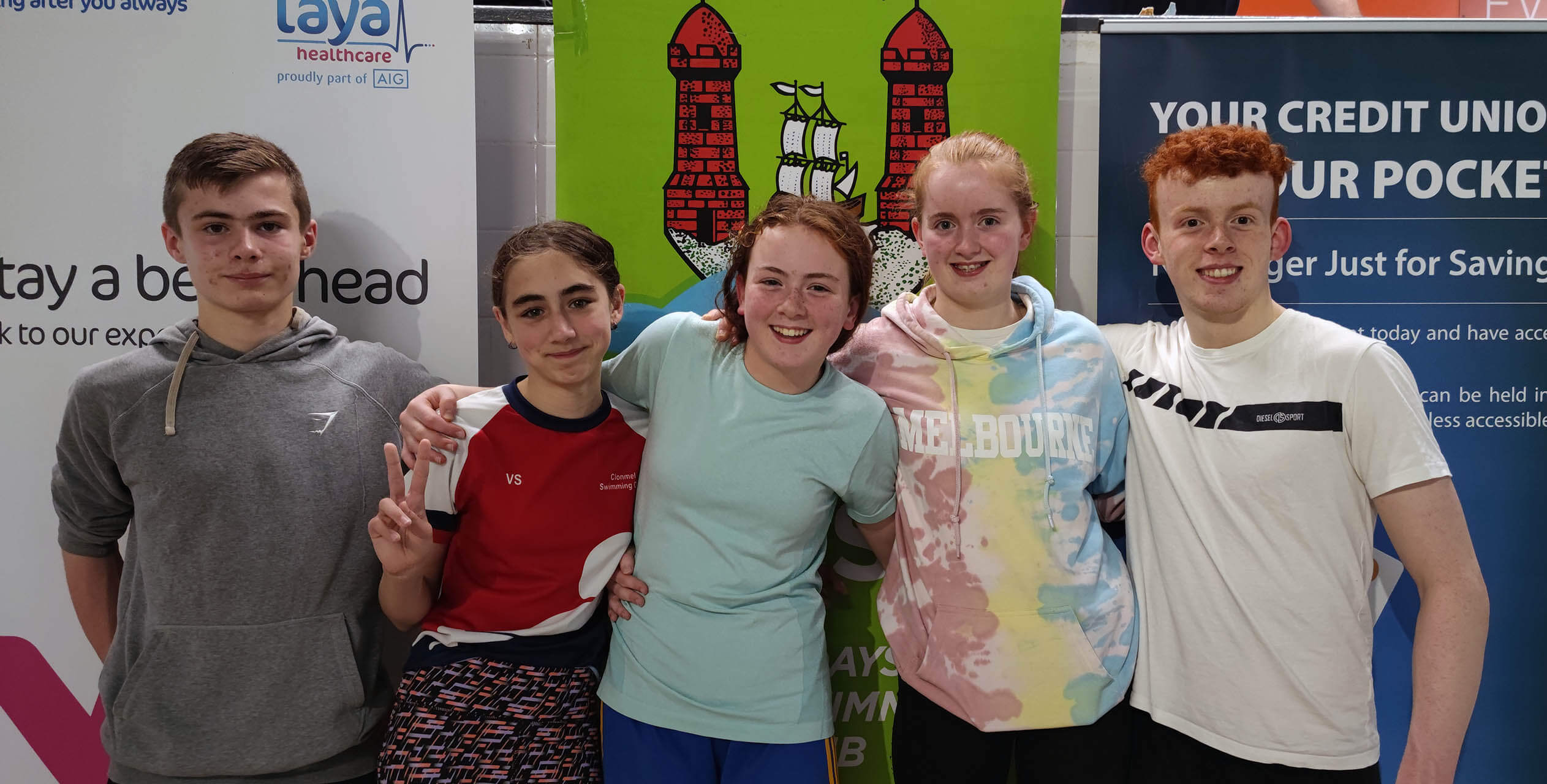 Garry Hanrahan, Victoria Szyszkowska, Caroline Smith, Niamh Smith and Thomas Smith in Michael Bowles Gala in Douglas (Cork) (2022)