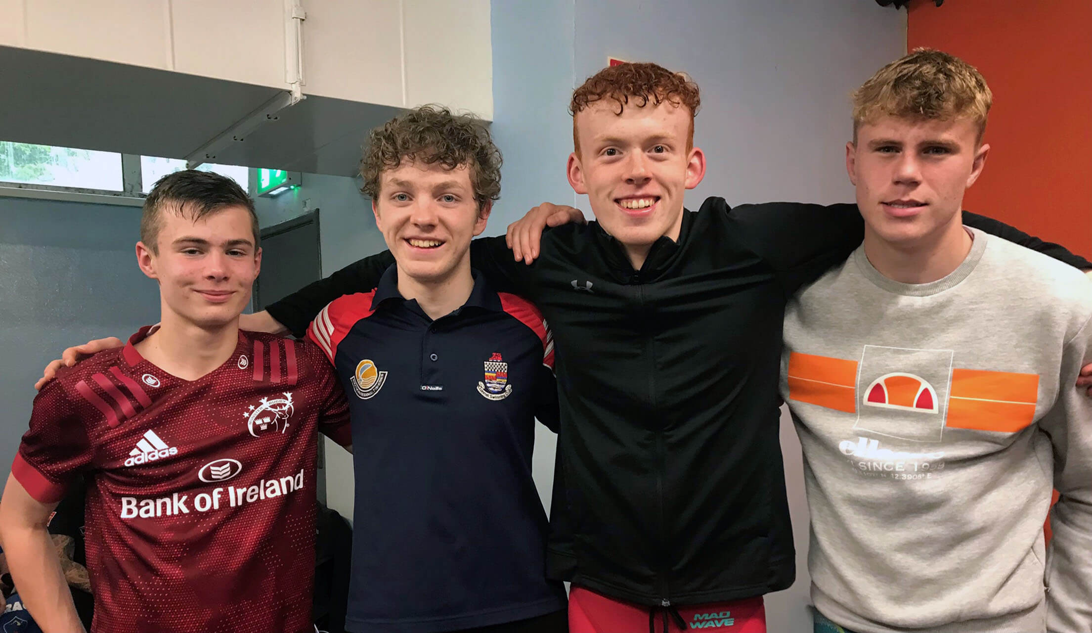 Garry Hanrahan, Matthew O'Ceallaigh, Thomas Smith and Ben Hannafin together in Michael Bowles Gala in Douglas (Cork) (2022)